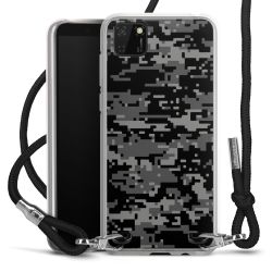 Carry Case Transparent Fabric black/silver