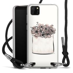 Carry Case Transparent Fabric black/silver