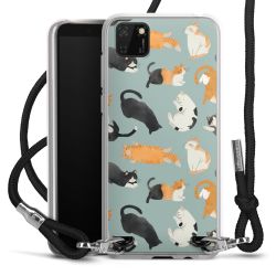 New Carry Case Transparent Stoff schwarz/silber