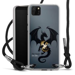 New Carry Case Transparent Stoff schwarz/silber