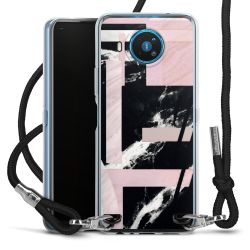 Carry Case Transparent Fabric black/silver