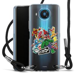 New Carry Case Transparent Stoff schwarz/silber