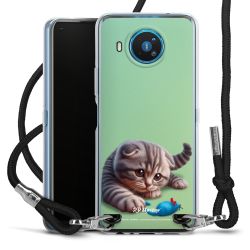 New Carry Case Transparent Stoff schwarz/silber