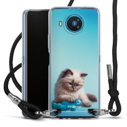 New Carry Case Transparent Stoff schwarz/silber