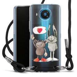 New Carry Case Transparent Stoff schwarz/silber