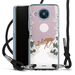 New Carry Case Transparent Stoff schwarz/silber