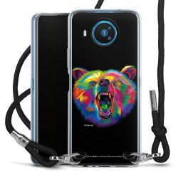 New Carry Case Transparent Stoff schwarz/silber