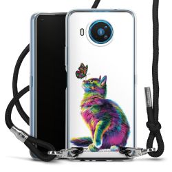 New Carry Case Transparent Stoff schwarz/silber