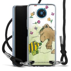 New Carry Case Transparent Stoff schwarz/silber