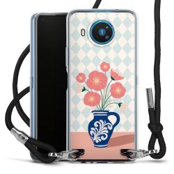 New Carry Case Transparent Stoff schwarz/silber