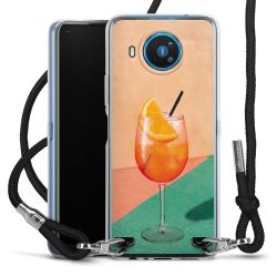 New Carry Case Transparent Stoff schwarz/silber