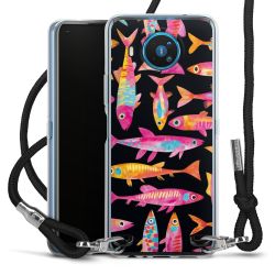 New Carry Case Transparent Stoff schwarz/silber