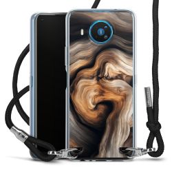 New Carry Case Transparent Stoff schwarz/silber