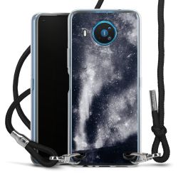 New Carry Case Transparent Stoff schwarz/silber