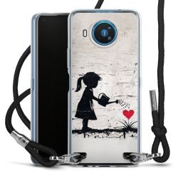 New Carry Case Transparent Stoff schwarz/silber