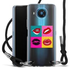 New Carry Case Transparent Stoff schwarz/silber