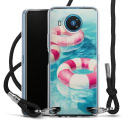 New Carry Case Transparent Stoff schwarz/silber