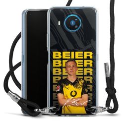 New Carry Case Transparent Stoff schwarz/silber