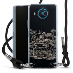 Carry Case Stoff schwarz/silber