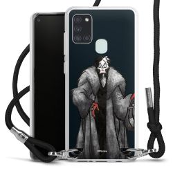 New Carry Case Transparent Stoff schwarz/silber