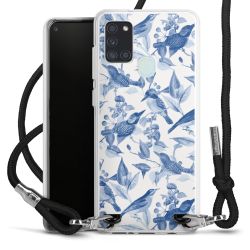 New Carry Case Transparent Stoff schwarz/silber