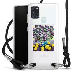 New Carry Case Transparent Stoff schwarz/silber