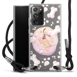 New Carry Case Transparent Stoff schwarz/silber