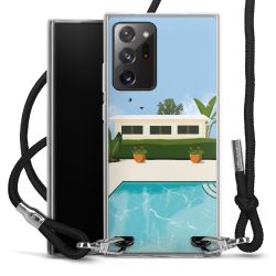 New Carry Case Transparent Stoff schwarz/silber