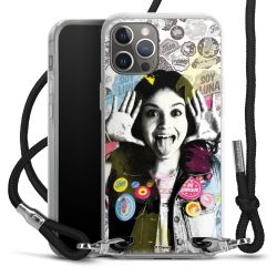 Carry Case Transparent Fabric black/silver