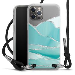 Carry Case Transparent Fabric black/silver