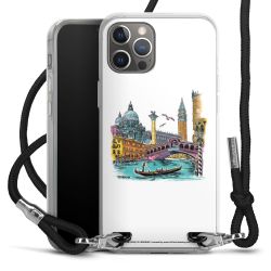 New Carry Case Transparent Stoff schwarz/silber