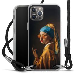 New Carry Case Transparent Stoff schwarz/silber