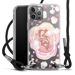 New Carry Case Transparent Stoff schwarz/silber