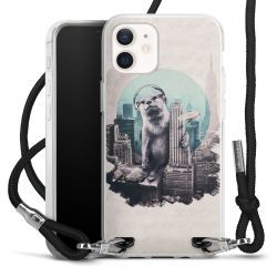 Carry Case Transparent Fabric black/silver