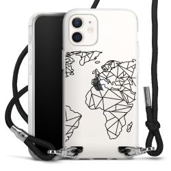 Carry Case Transparent Fabric black/silver