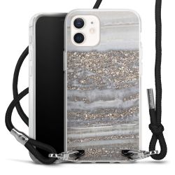 Carry Case Transparent Fabric black/silver