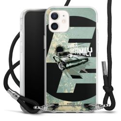 Carry Case Transparent Fabric black/silver