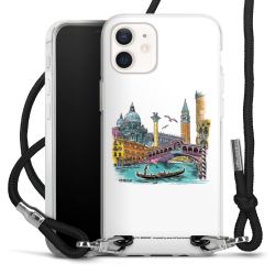 New Carry Case Transparent Stoff schwarz/silber