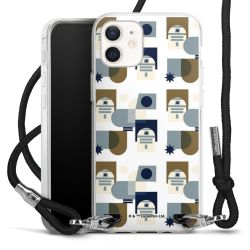 New Carry Case Transparent Stoff schwarz/silber