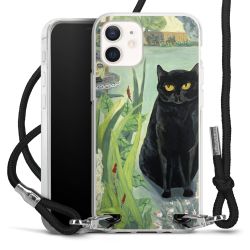 New Carry Case Transparent Stoff schwarz/silber