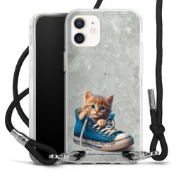 New Carry Case Transparent Stoff schwarz/silber