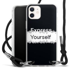 New Carry Case Transparent Stoff schwarz/silber