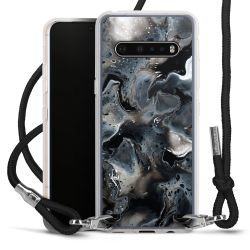 Carry Case Transparent Fabric black/silver