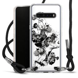 Carry Case Transparent Fabric black/silver