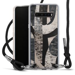 Carry Case Transparent Fabric black/silver