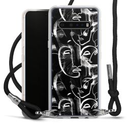 Carry Case Transparent Fabric black/silver