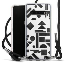 Carry Case Transparent Fabric black/silver