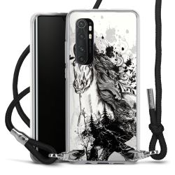 Carry Case Transparent Fabric black/silver