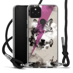 Carry Case Transparent Fabric black/silver