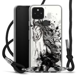 Carry Case Transparent Fabric black/silver